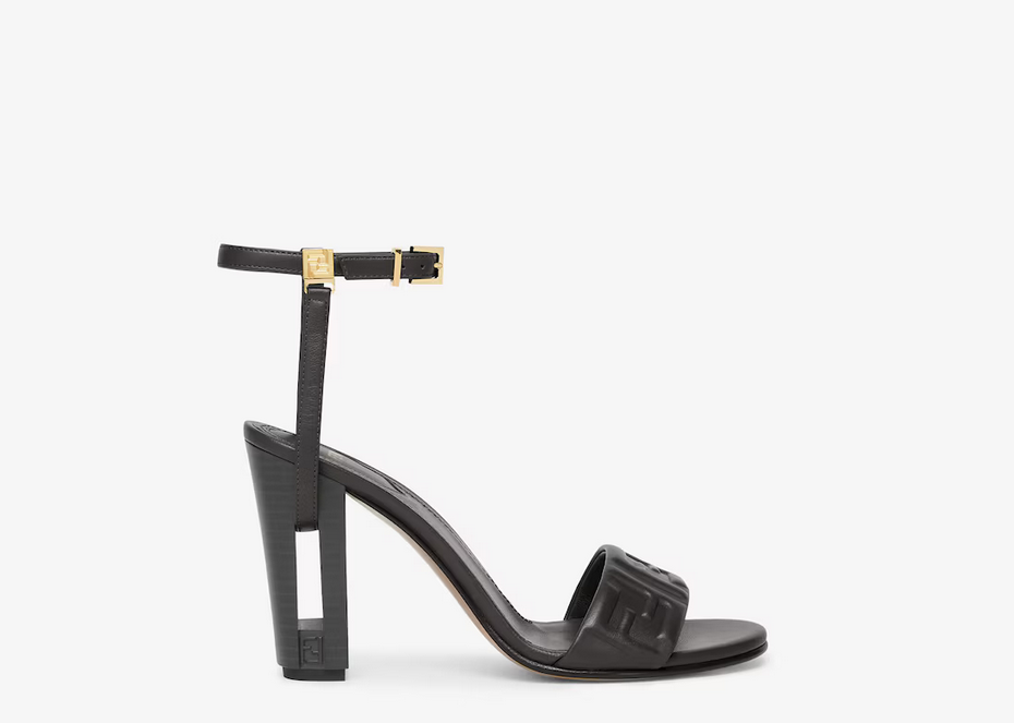 Fendi Delfina Sandals

Black FF nappa leather high-heeled sandals