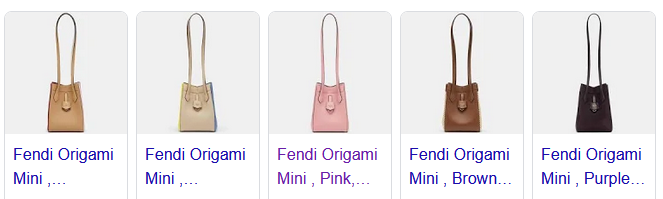 Fendi Origami Mini Bags