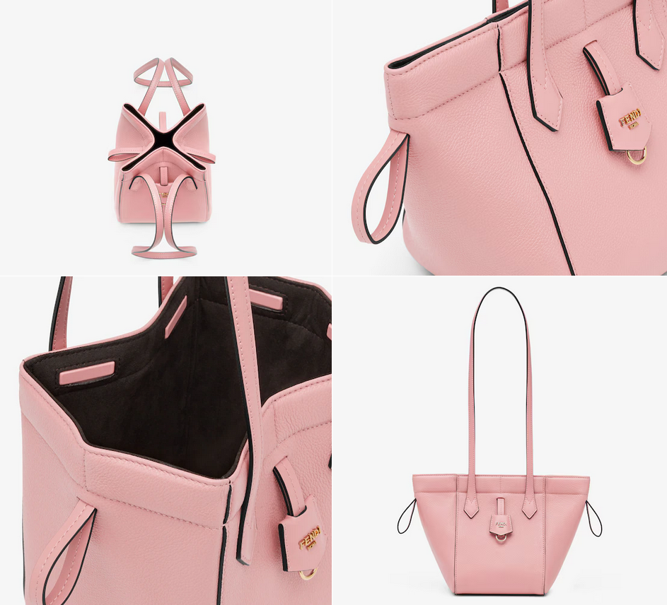 Fendi Origami Mini Transformable pink leather mini-bag