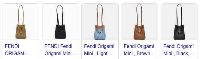 Fendi Origami Mini Bags